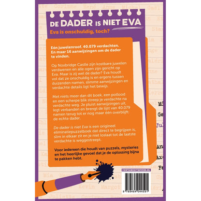 Puzzelboek De dader is niet Eva