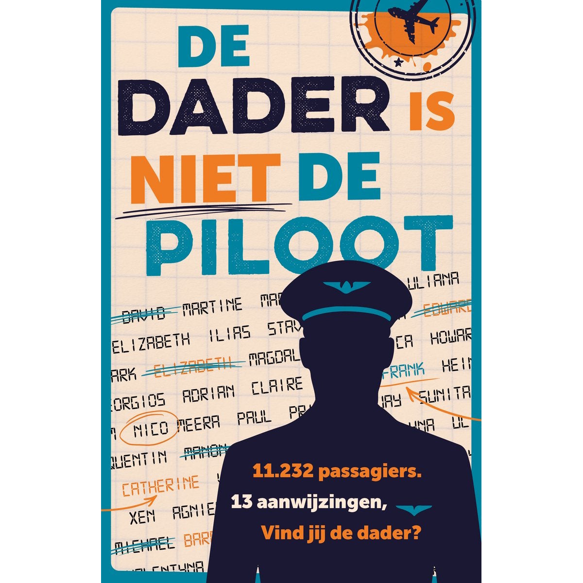 Puzzelboek De dader is niet de piloot (pre-order)