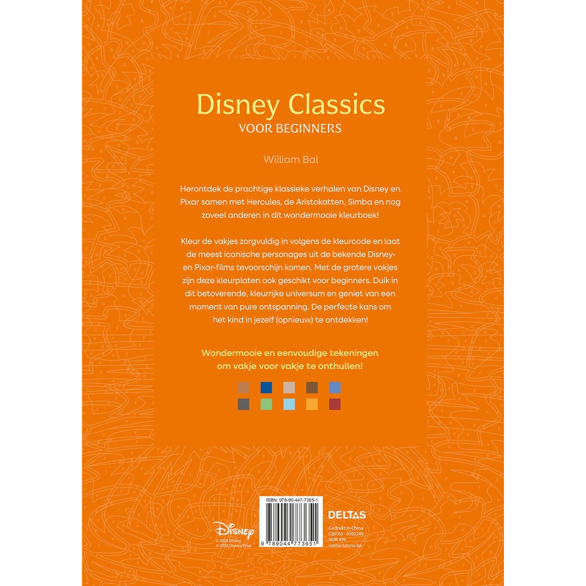 Disney Classics voor beginners - Kleuren op nummer voor volwassenen (pre-order)