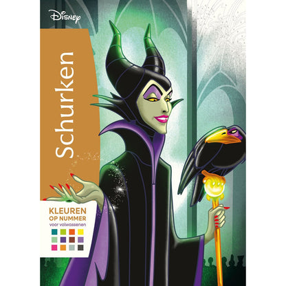 Disney Schurken - Kleuren op nummer voor volwassenen (pre-order)