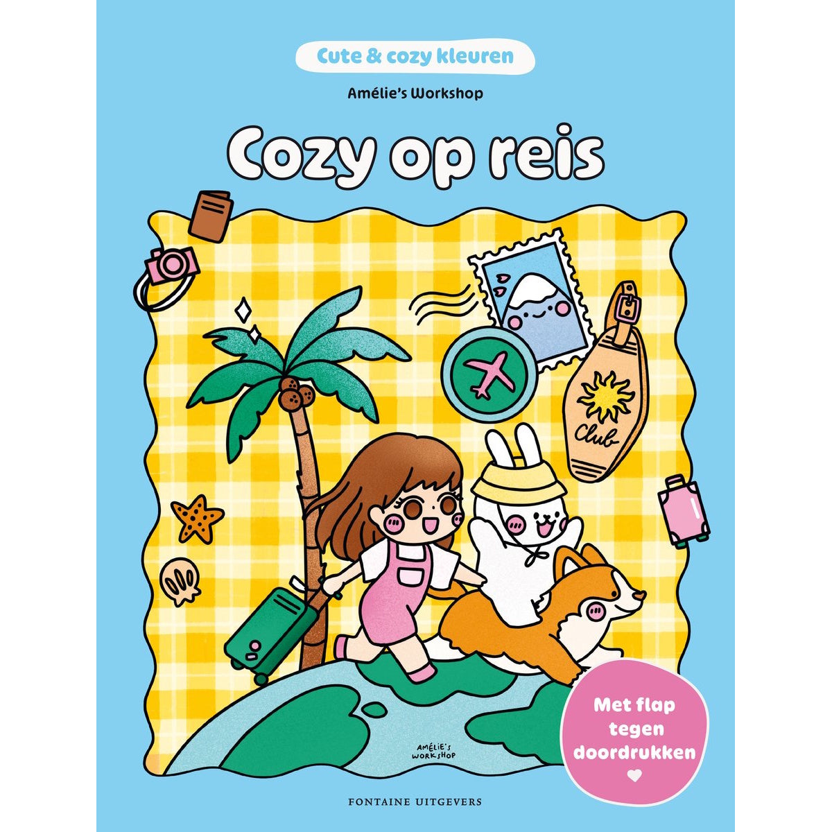 Kleurboek Cute & cozy kleuren - Cozy op reis