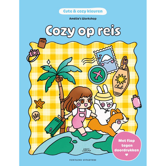 Kleurboek Cute & cozy kleuren - Cozy op reis