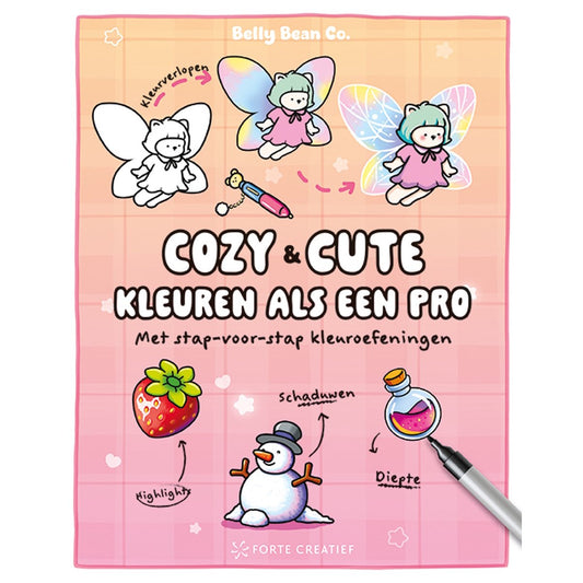 Kleurboek Cozy & cute kleuren als een pro (pre-order)