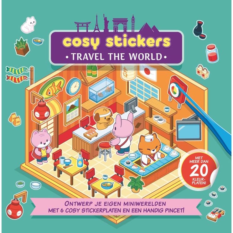 Stickerboek: Travel the world