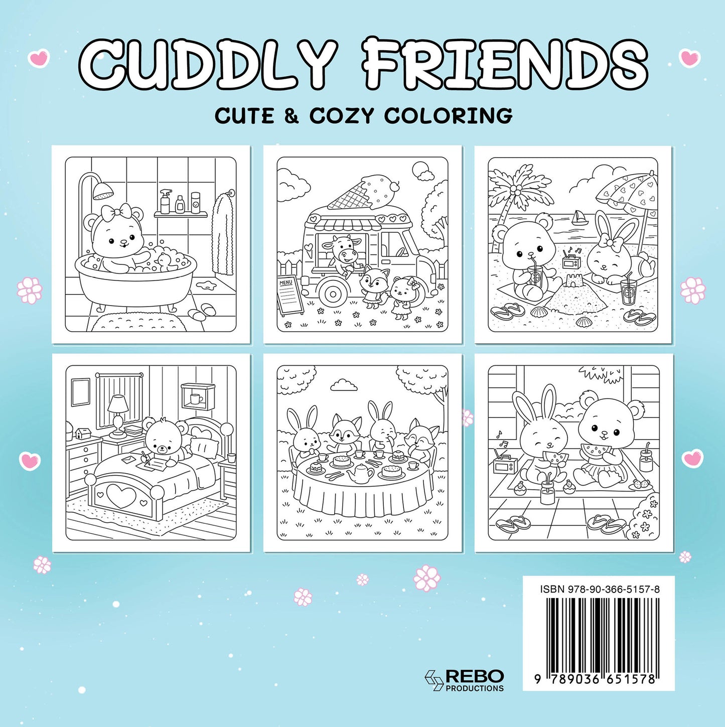Kleurboek: Cuddly friends - Cute & cozy coloring