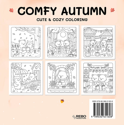 Kleurboek: Comfy autumn - Cute & cozy coloring (pre-order)