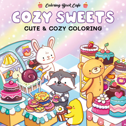 Kleurboek: Cozy Sweets - Cute & cozy coloring
