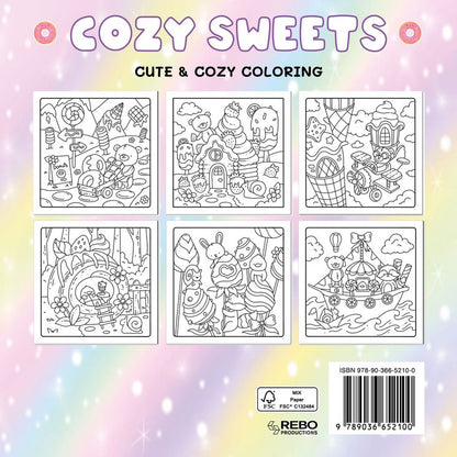 Kleurboek: Cozy Sweets - Cute & cozy coloring