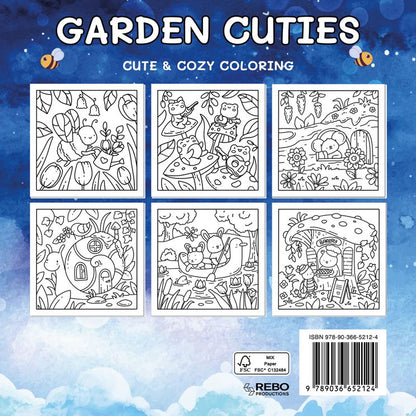 Kleurboek: Garden Cuties - Cute & cozy coloring