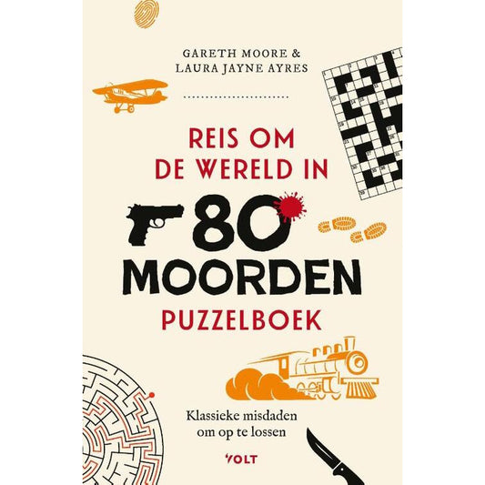 Puzzelboek Reis om de wereld in 80 moorden puzzelboek