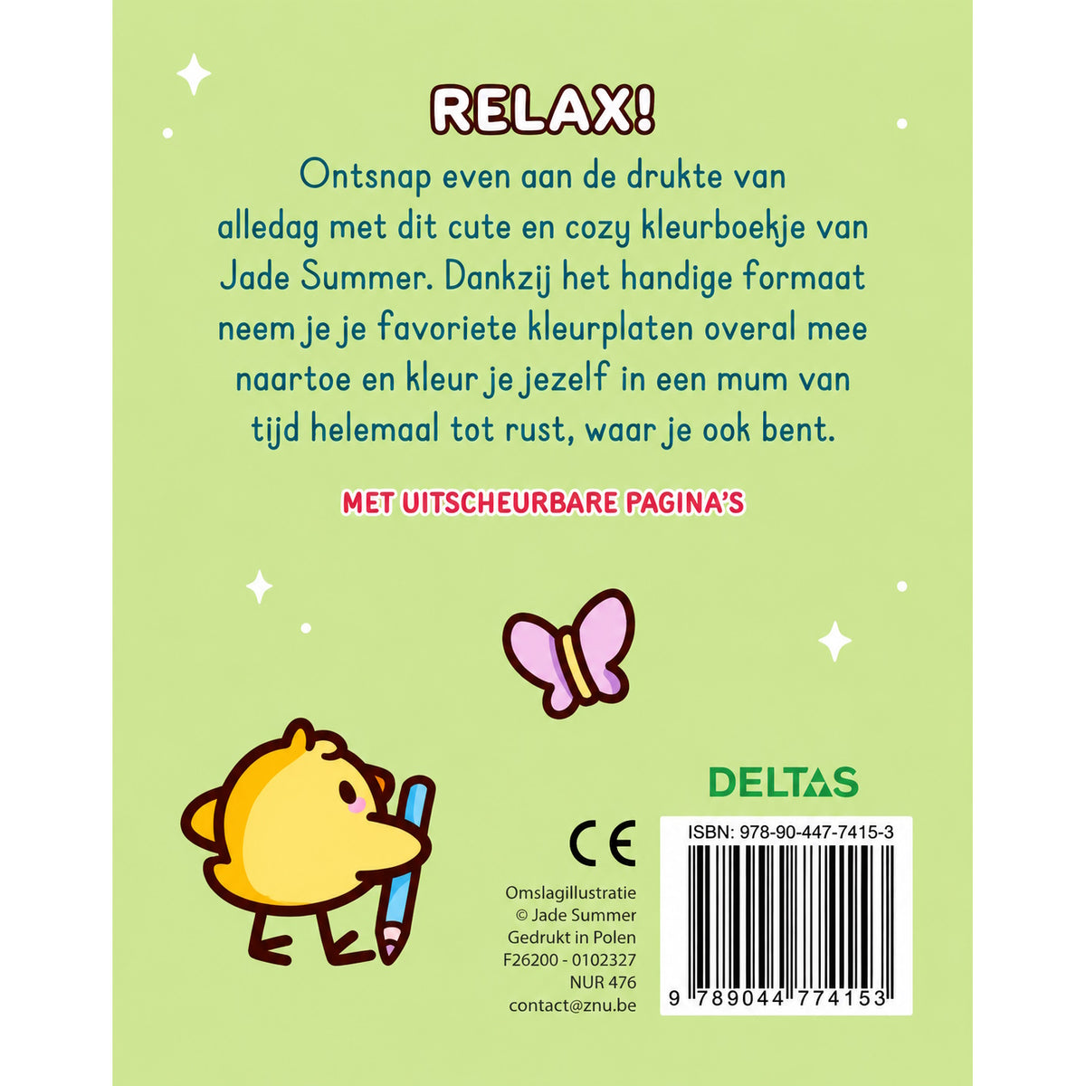 Relax - Cozy kleurboekje Jade Summer (pre-order)