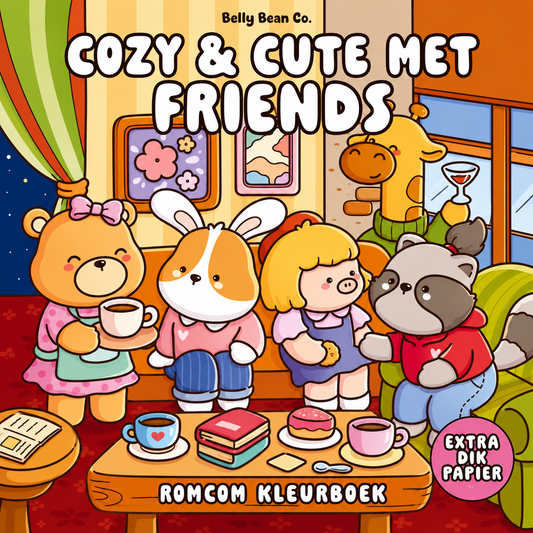 Kleurboek Cozy & cute met Friends (pre-order)