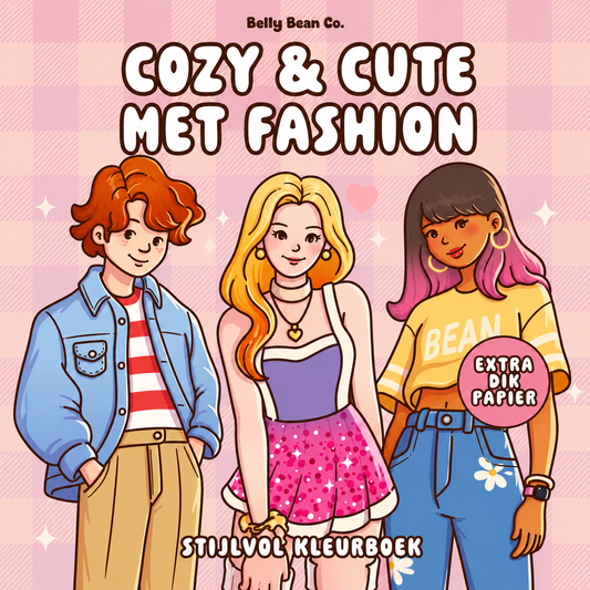 Kleurboek Cozy & cute met fashion (pre-order)