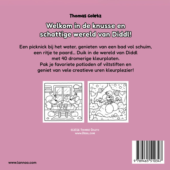 Kleurboek Cozy en cute met Diddl (pre-order)