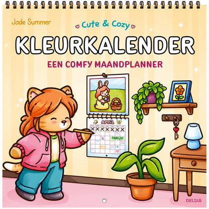 Cute & Cozy Kalender om in te kleuren Jade Summer (pre-order)