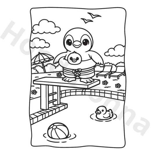 Kleurplaat Pinguïn Pelle