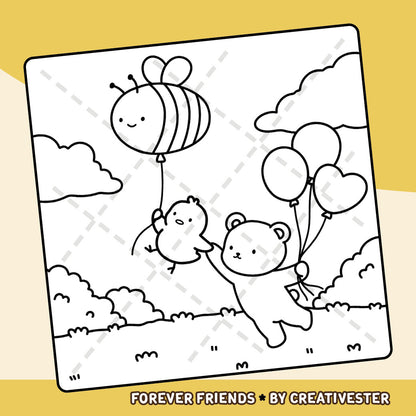 Kleurboek: Forever Friends by CreativEster