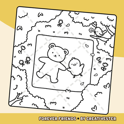 Kleurboek: Forever Friends by CreativEster