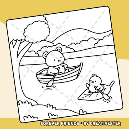 Kleurboek: Forever Friends by CreativEster