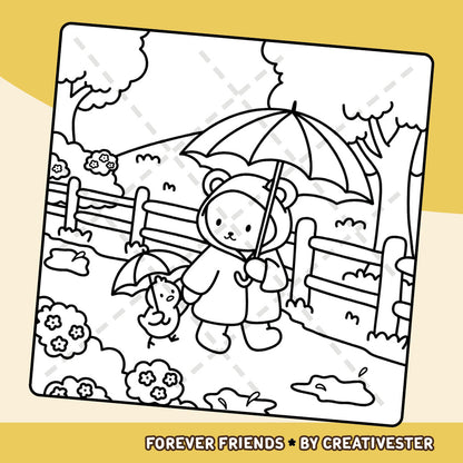 Kleurboek: Forever Friends by CreativEster