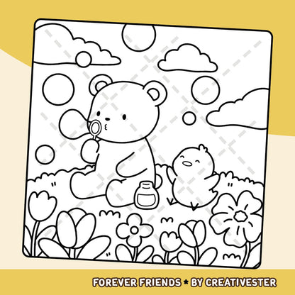 Kleurboek: Forever Friends by CreativEster