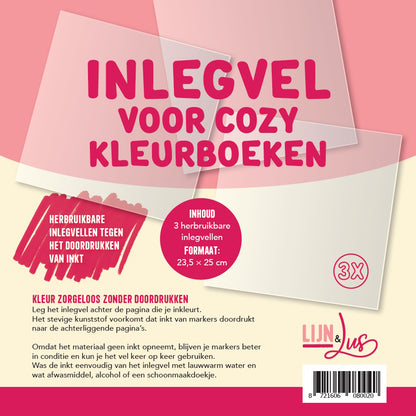 Lijn & Lus - Inlegvel voor cozy kleurboeken (3 stuks)