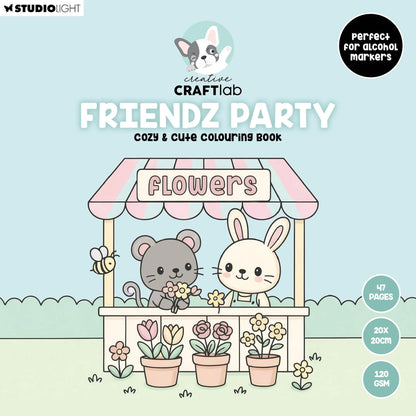 Kleurboek Friendz Party Cozy & Cute Coloring Book