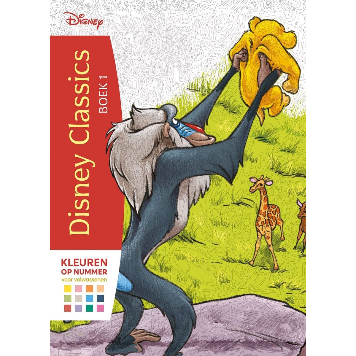 Deltas Boeken Disney Classics boek 1 - Kleuren op nummer voor volwassenen