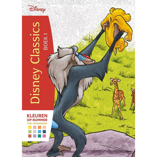 Deltas Boeken Disney Classics boek 1 - Kleuren op nummer voor volwassenen