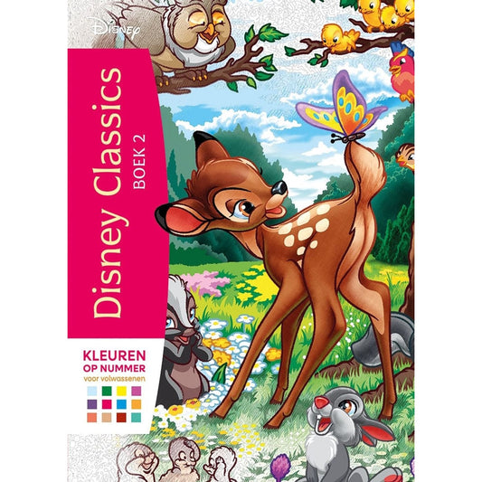 Deltas Boeken Disney Classics boek 2 - Kleuren op nummer voor volwassenen