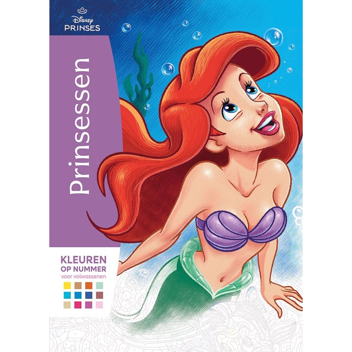 Deltas Boeken Disney Prinsessen - Kleuren op nummer voor volwassenen