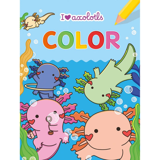 Deltas Boeken I love Axolotls Color kleurblok