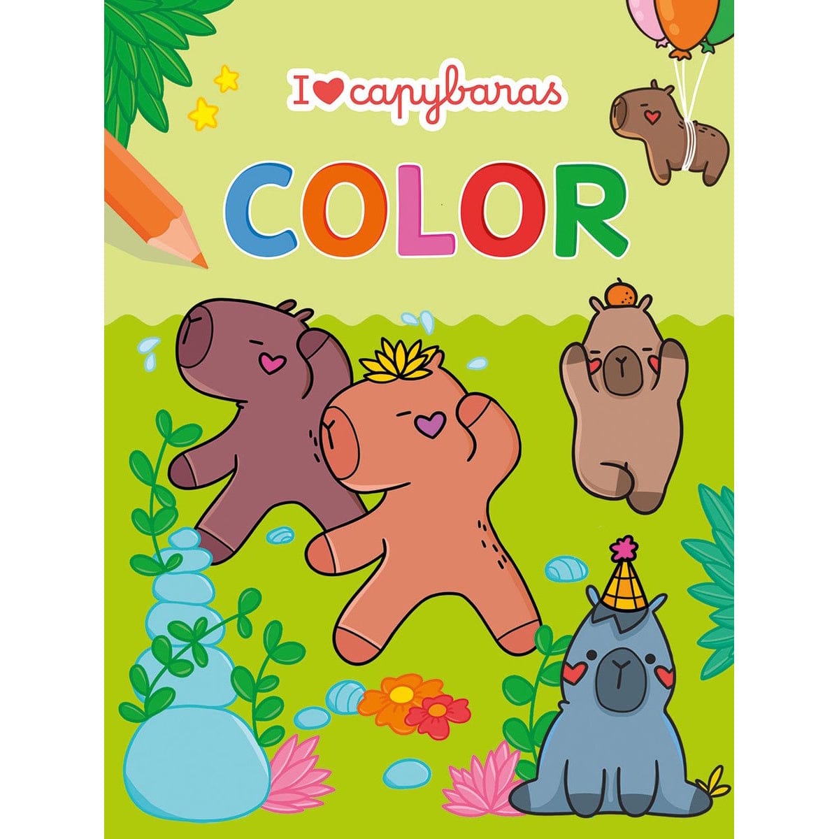 Deltas Boeken I love Capybaras Color kleurblok