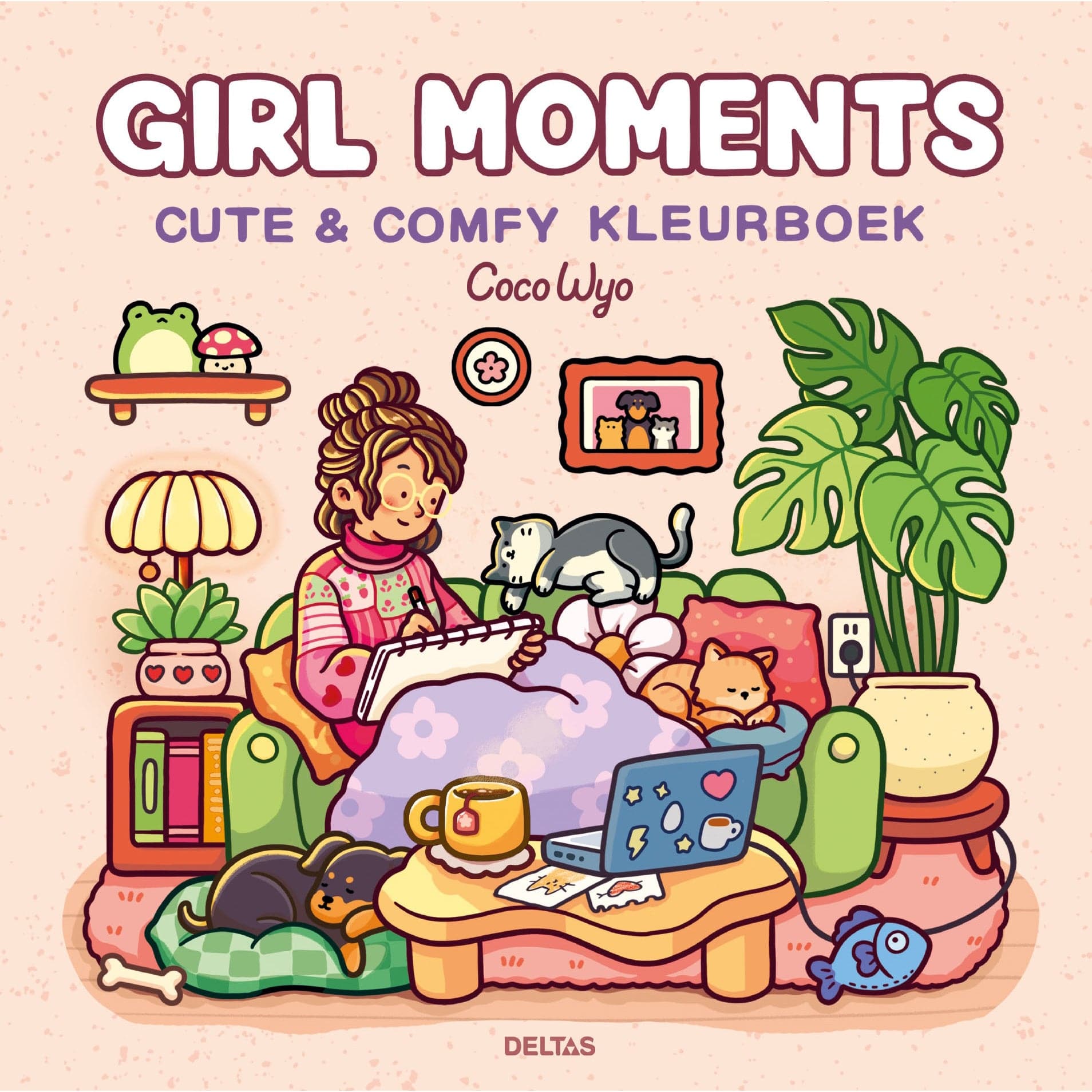 Deltas Boeken Kleurboek Girl Moments Cute & comfy (pre-order)