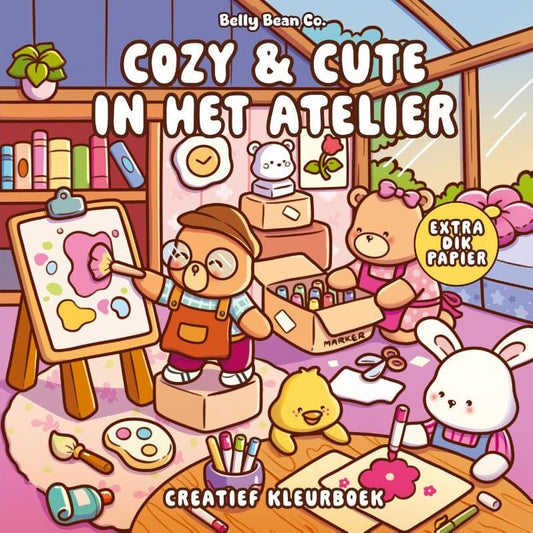 Forte Creatief Boeken Kleurboek: Cozy & cute in het atelier (pre-order)