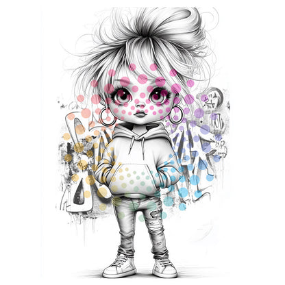 Chibi Girls Kleurboek voor Volwassenen