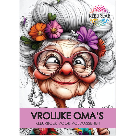 Vrolijke Oma's Kleurboek voor Volwassenen