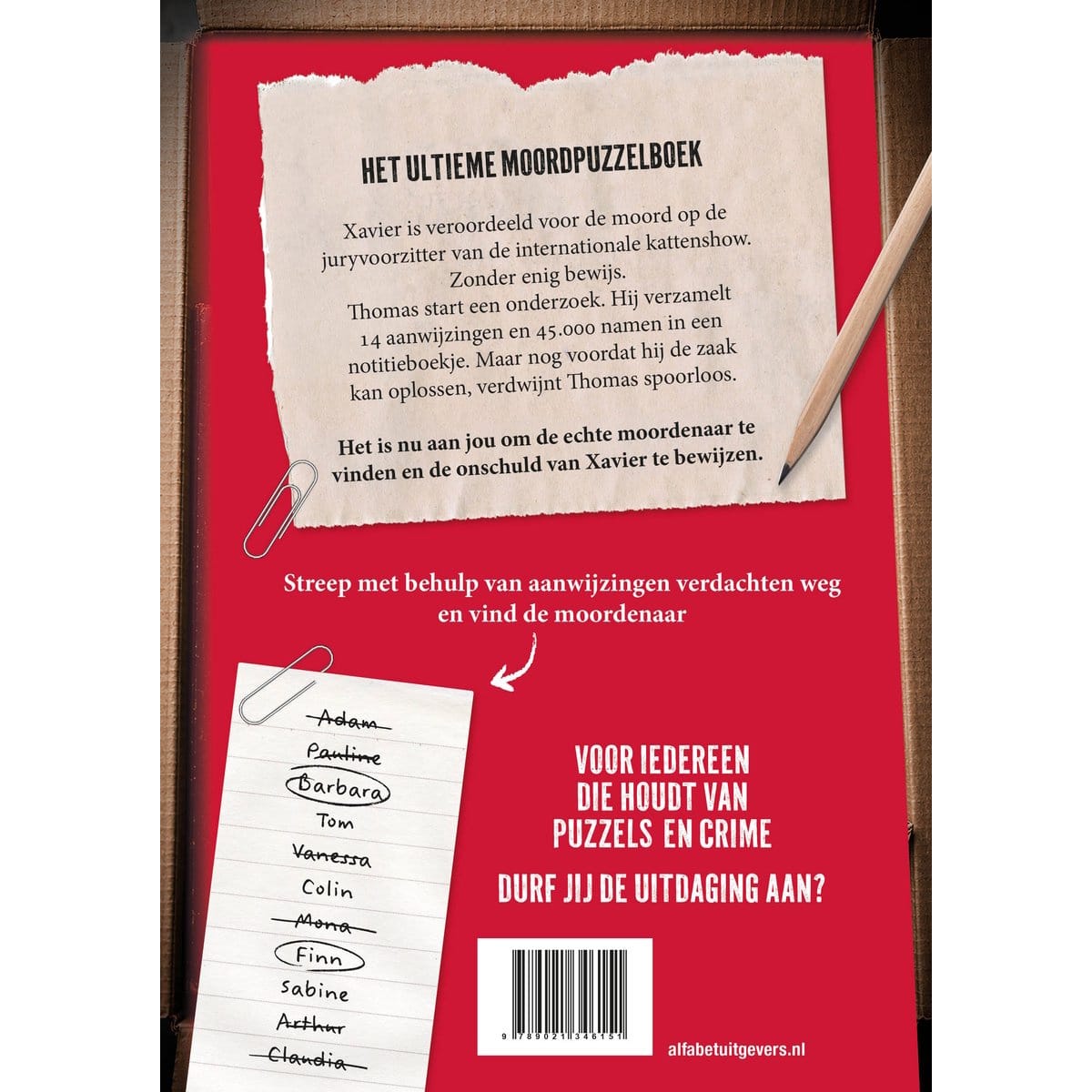 Kosmos Boeken Xavier is niet de moordenaar – Puzzelboek
