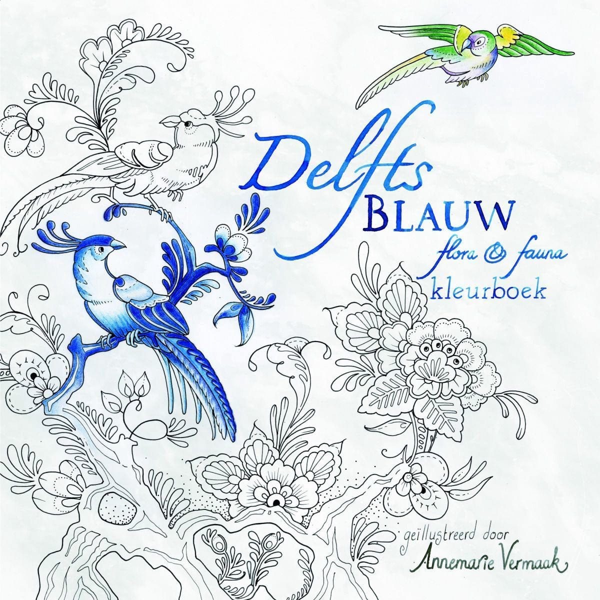 MUS Boeken Delfts Blauw Flora & Fauna kleurboek