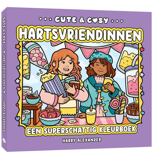 MUS Boeken Kleurboek Cute & Cosy: Hartsvriendinnen (pre-order)