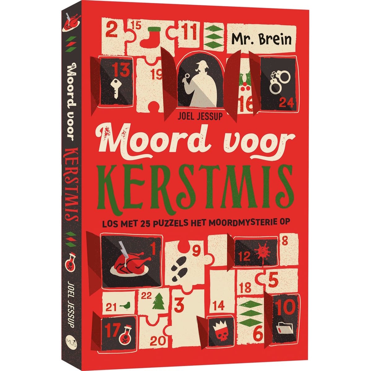 MUS Boeken Mr. Brein Moord - Kerstmis - Puzzelboek
