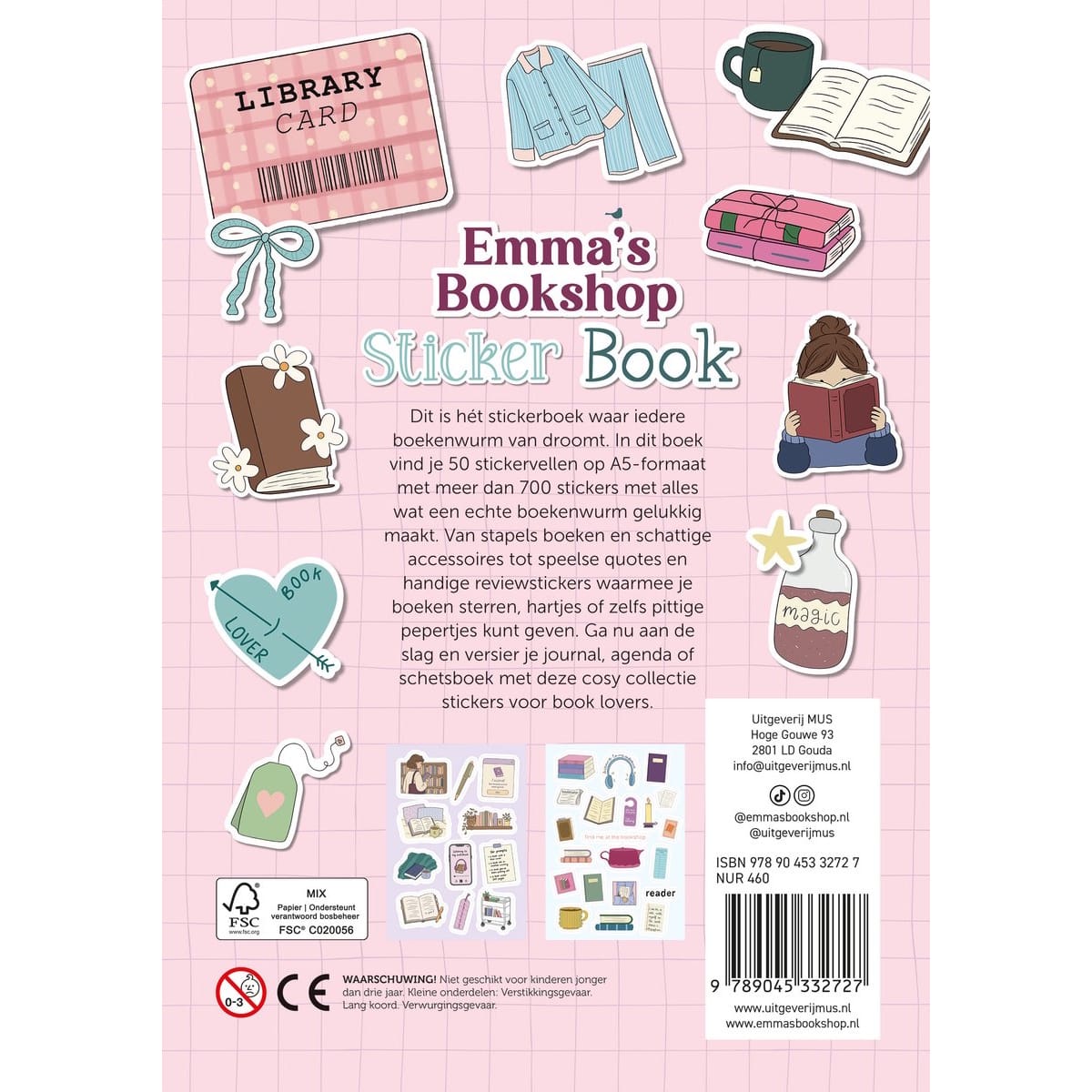 MUS Stickers Emma's Bookshop Sticker Book (pre-order)