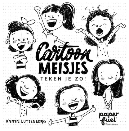 Paperfuel Boeken Paperfuel - Cartoonmeisjes teken je zo!