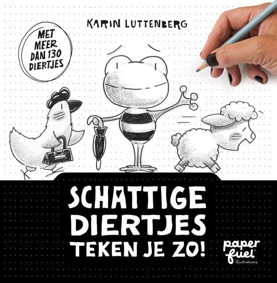 Paperfuel Boeken Paperfuel - Schattige diertjes teken je zo!