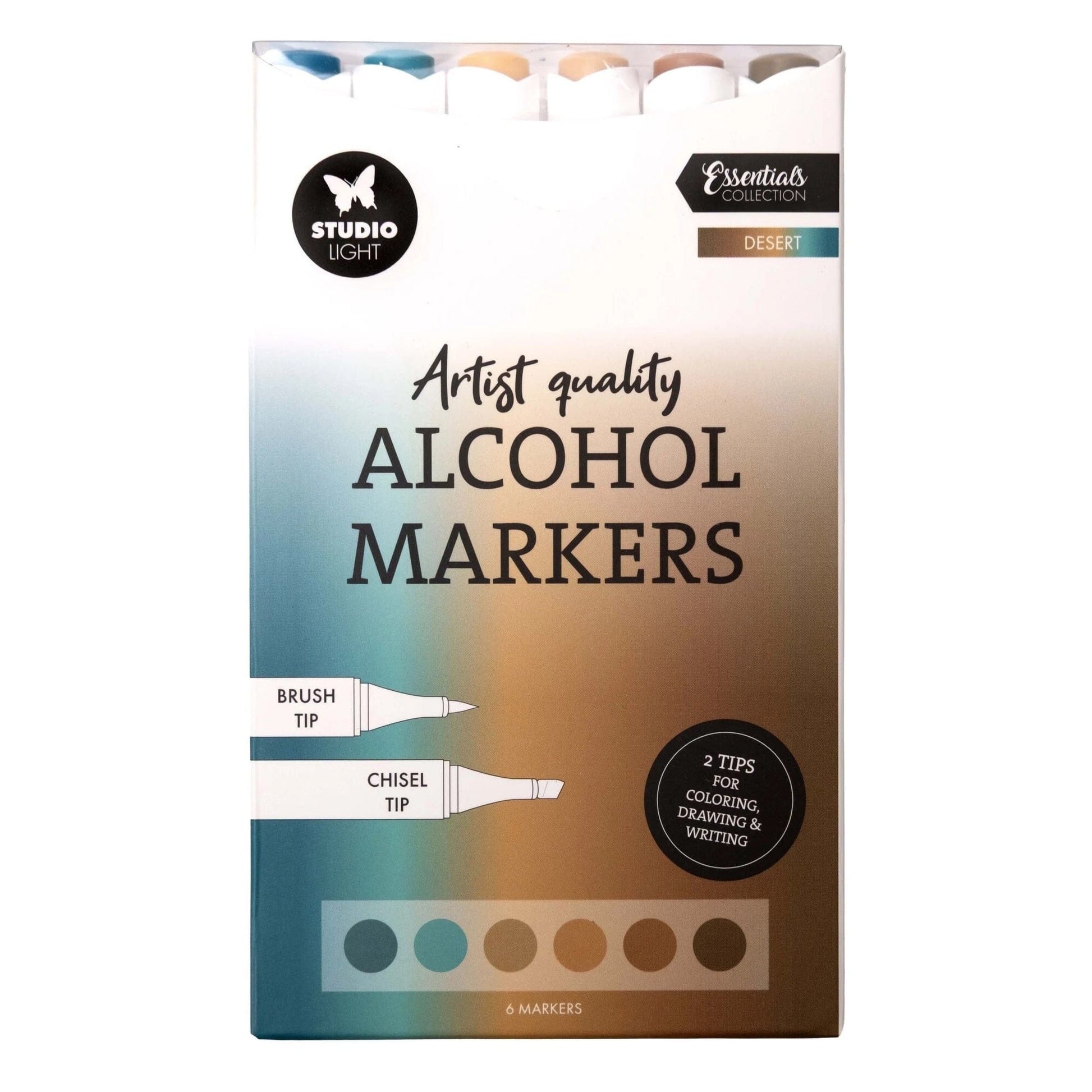 Studio Light Alcohol Markers Studio Light - Alcohol Markers Desert (6 stuks)