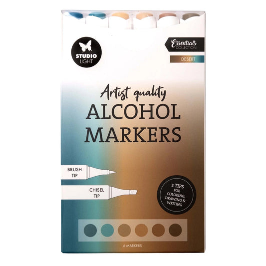 Studio Light Alcohol Markers Studio Light - Alcohol Markers Desert (6 stuks)