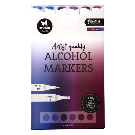 Studio Light Alcohol Markers Studio Light - Alcohol Markers Galaxy (6 stuks)
