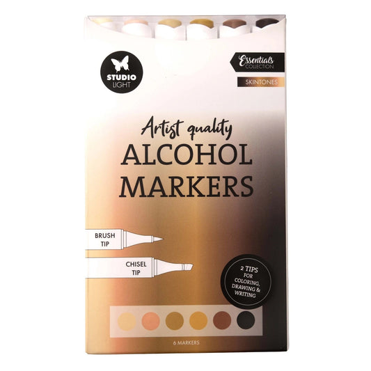 Studio Light Alcohol Markers Studio Light - Alcohol Markers Skintones (6 stuks)