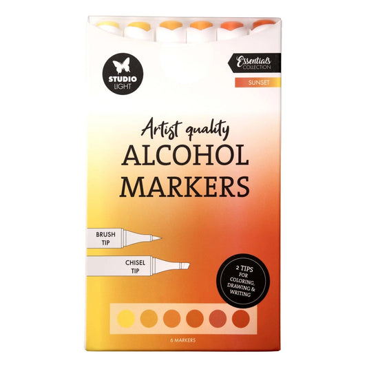 Studio Light Alcohol Markers Studio Light - Alcohol Markers Sunset (6 stuks)
