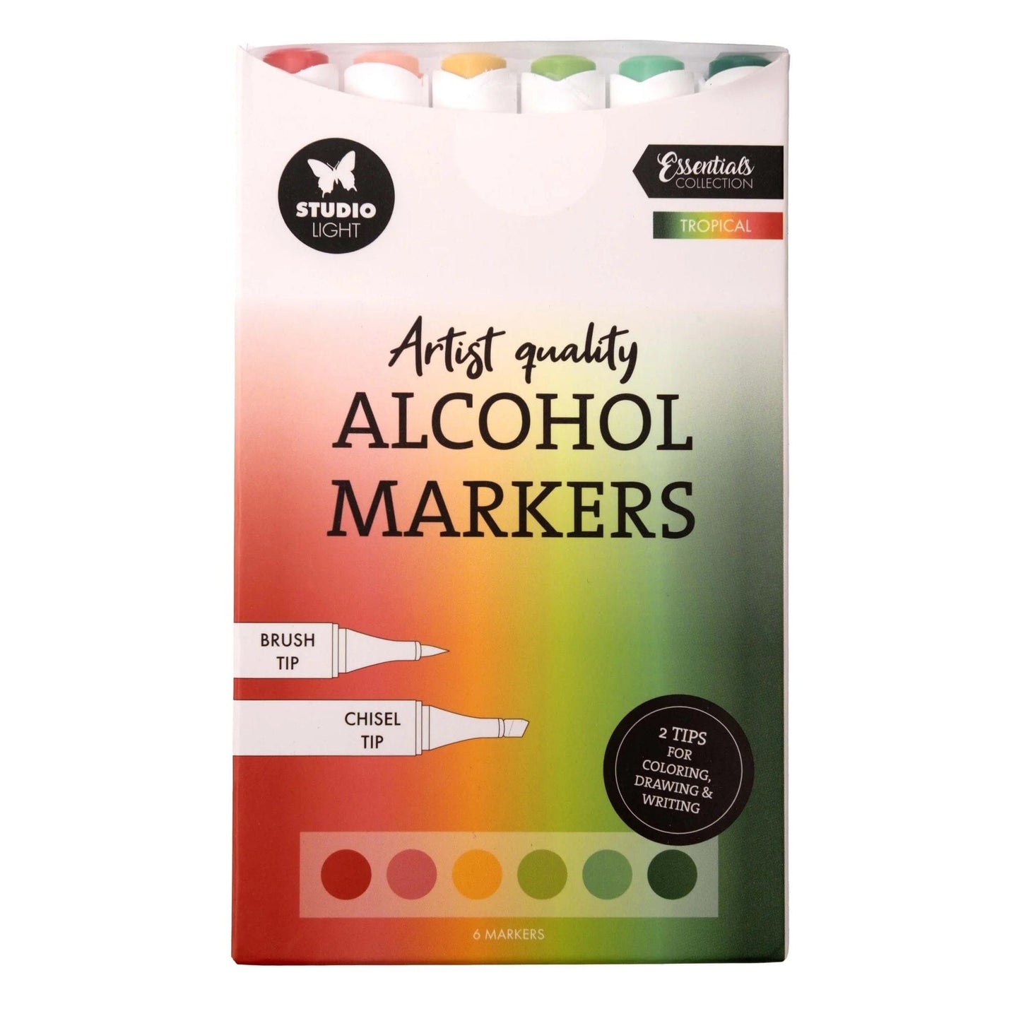 Studio Light Alcohol Markers Studio Light - Alcohol Markers Tropical (6 stuks)